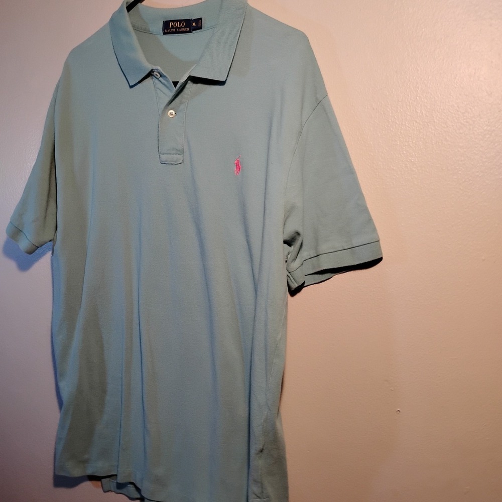 U.S. Polo Assn. Performance Men's Xlarge, BlueShort Sleeve Piqué Golf Polo